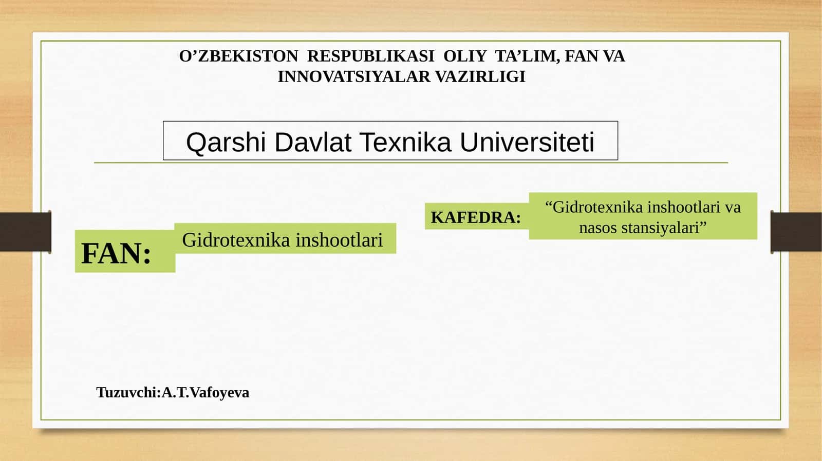 Kanallarning ko‘ndalang qirqimini chizish. Suv sarfi va chuqurlik o‘rtasidagi funksional bog‘lanish egri chizig‘ini qurish