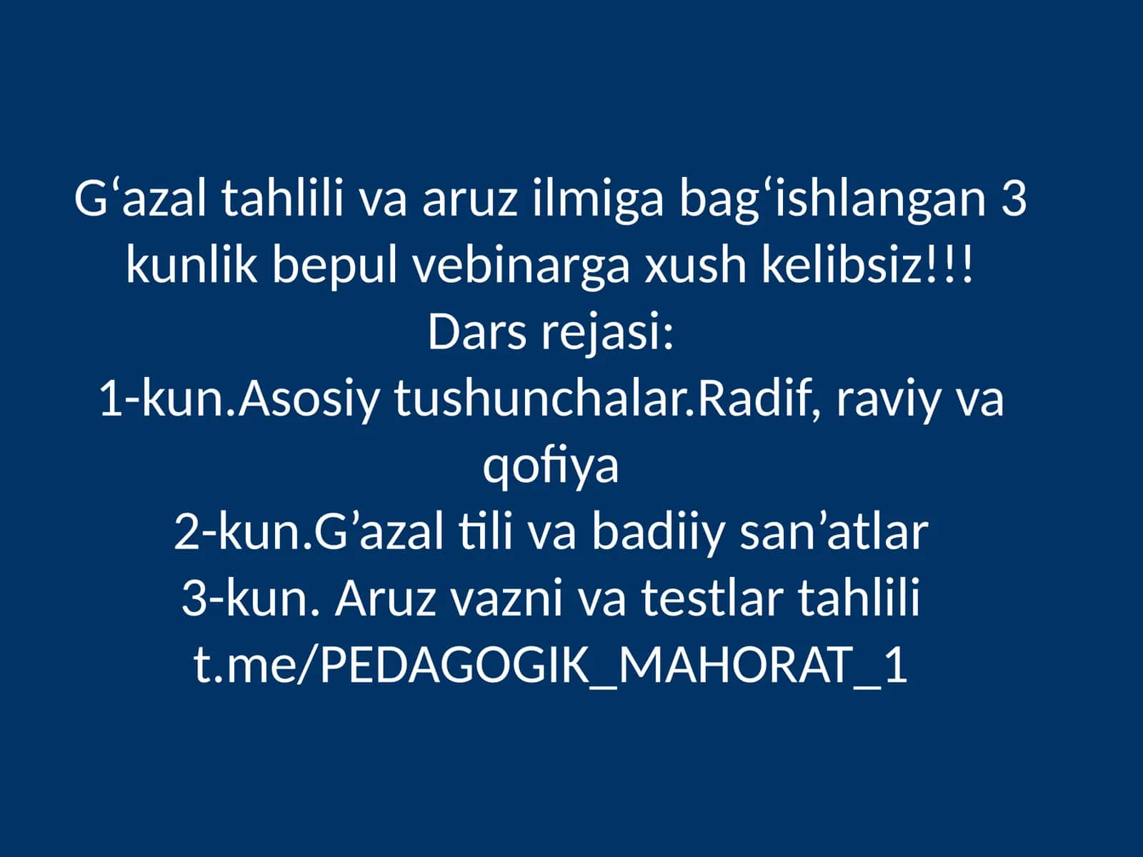PEDAGOGIK MAHORAT 1
