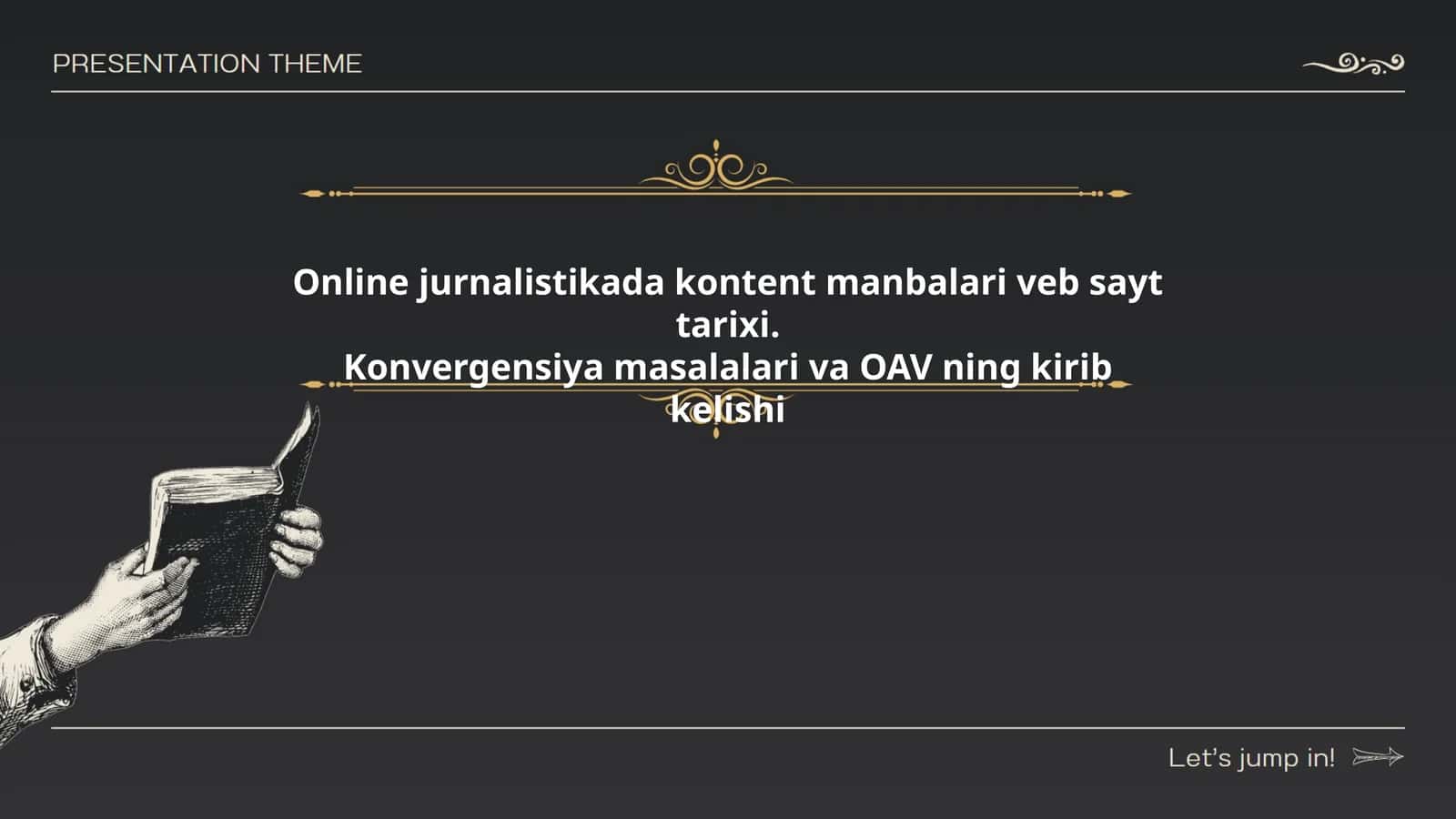 Onlayn jurnalistikada kontent manbalarining evolyutsiyasi