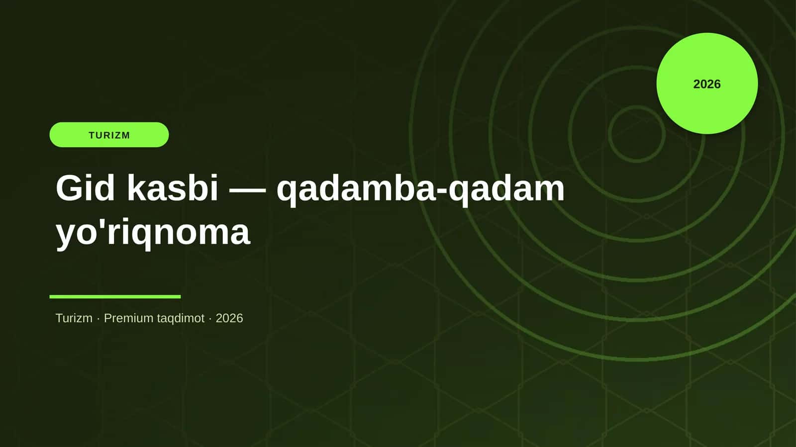 Gid kasbi — qadamba-qadam yo'riqnoma