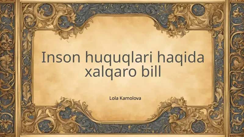 Xalqaro inson huquqlari