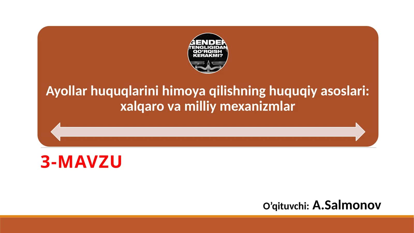 XOTIN-QIZLAR HUQUQLARI