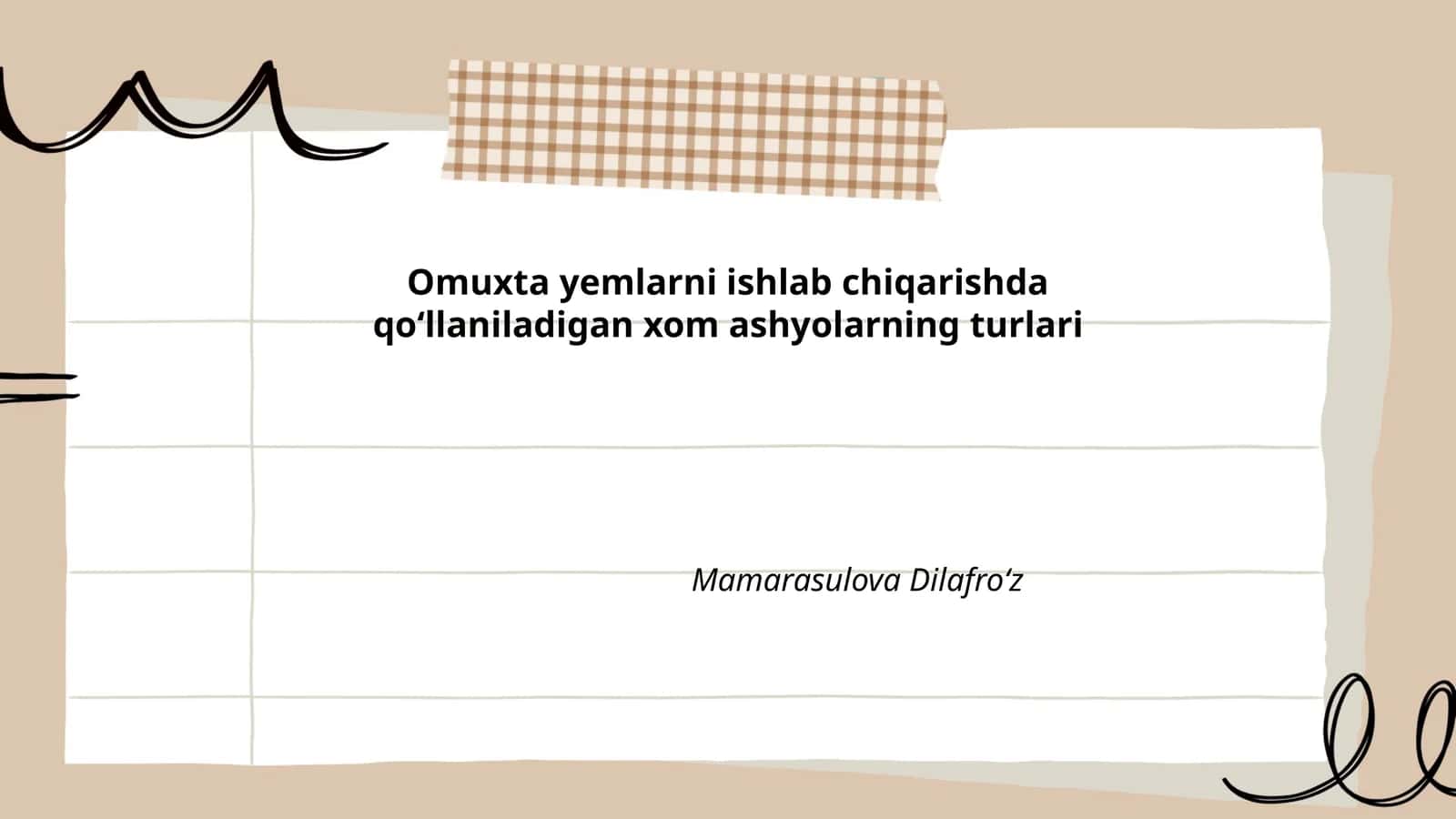 Omuxta yemlarni ishlab chiqarishda qoʻllaniladigan xom ashyolarning turlari