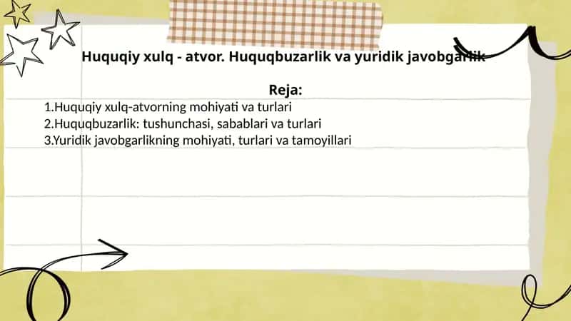 Huquqiy Xulq-Atvorlik Darslik