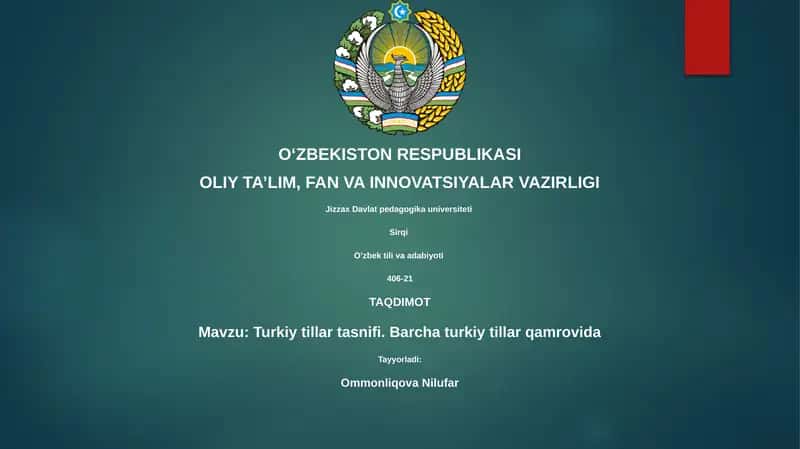 Turkiy tillar tasnifi