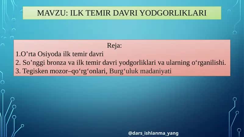 Ilk temirdavriyodgorliklari