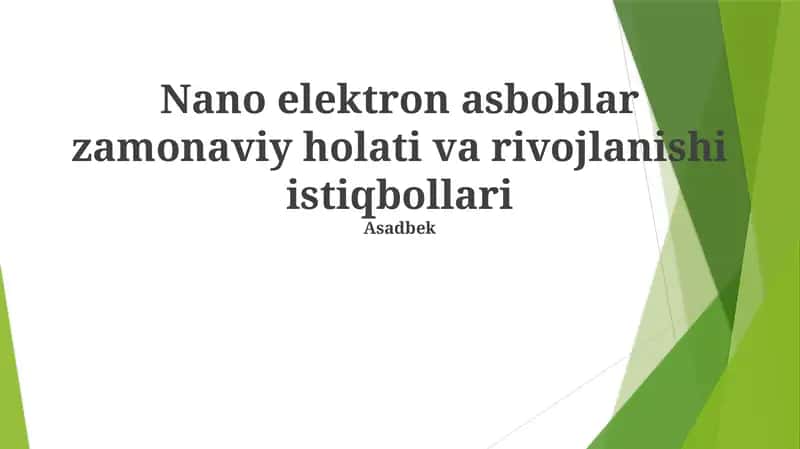 Nanoelektronika