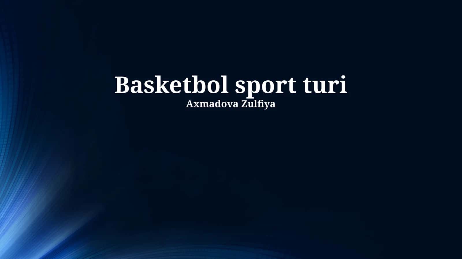 Basketbol sport turi
