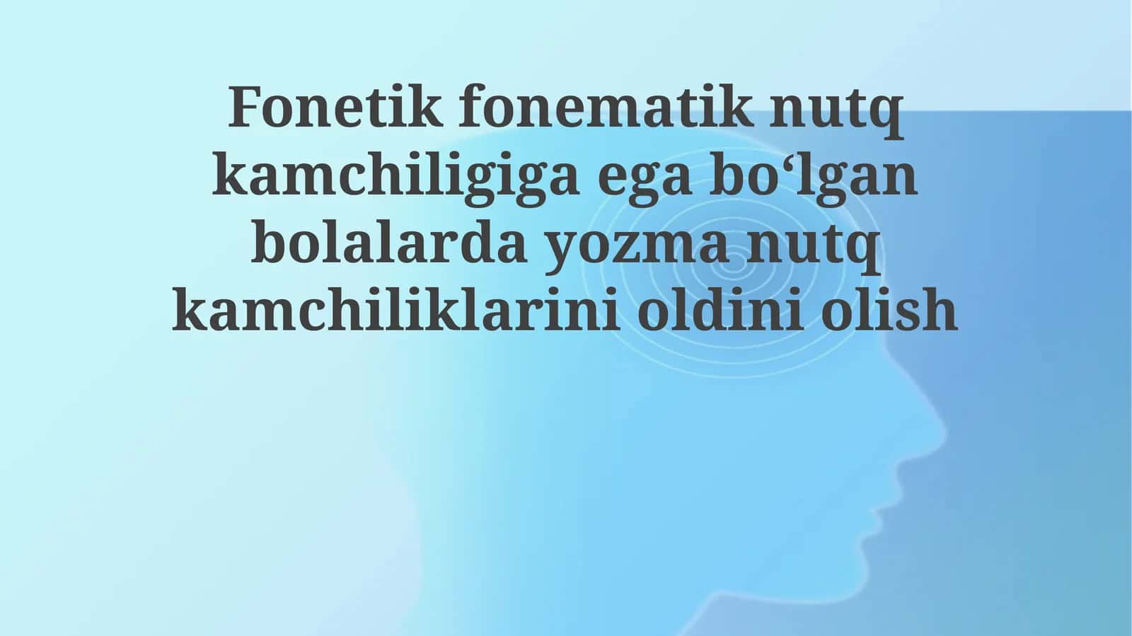 Fonemik-fonetik nutq buzilishlari