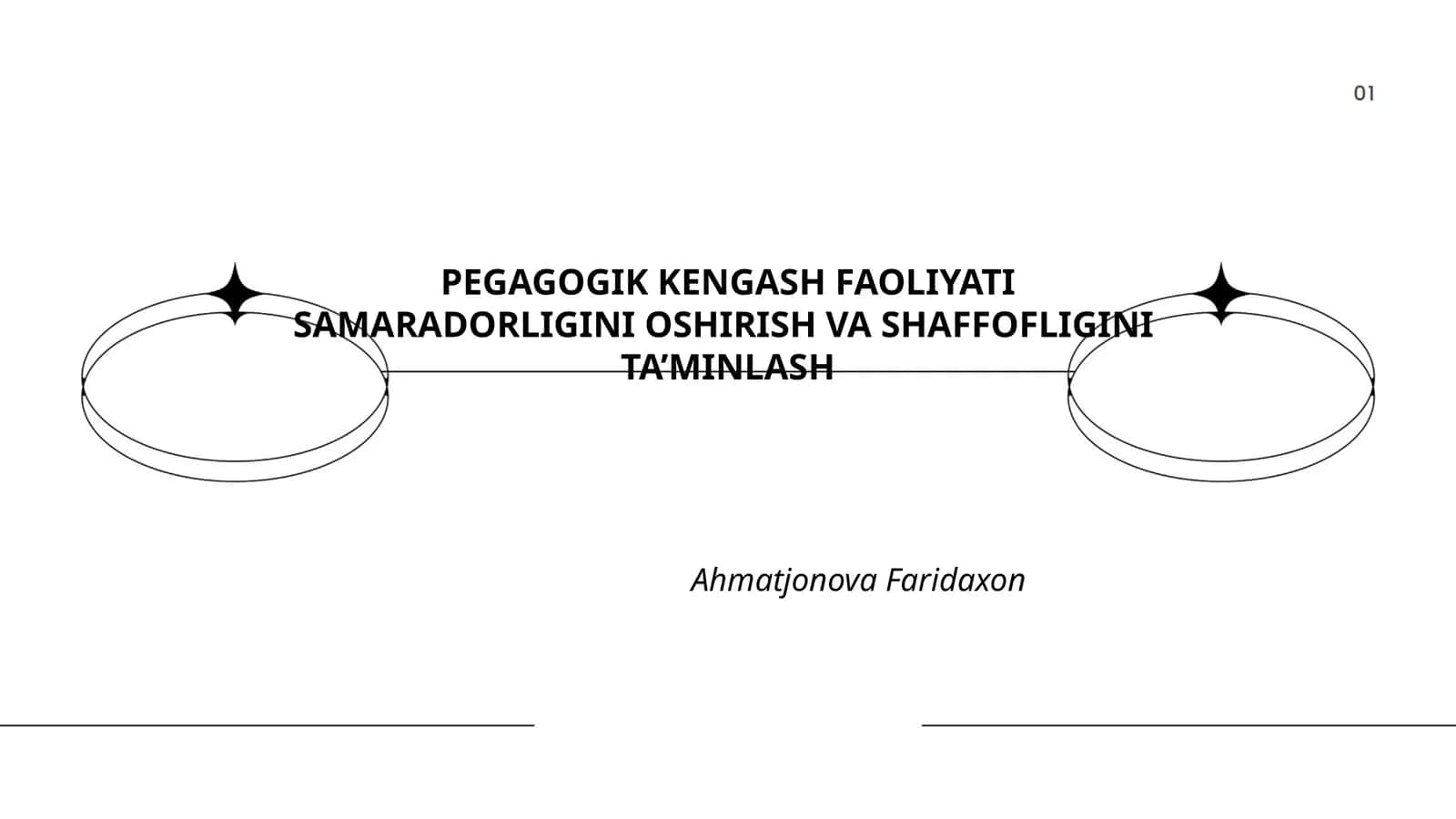 PEGAGOGIK KENGASH FAOLIYATI SAMARADORLIGINI OSHIRISH VA SHAFFOFLIGINI TA’MINLASH