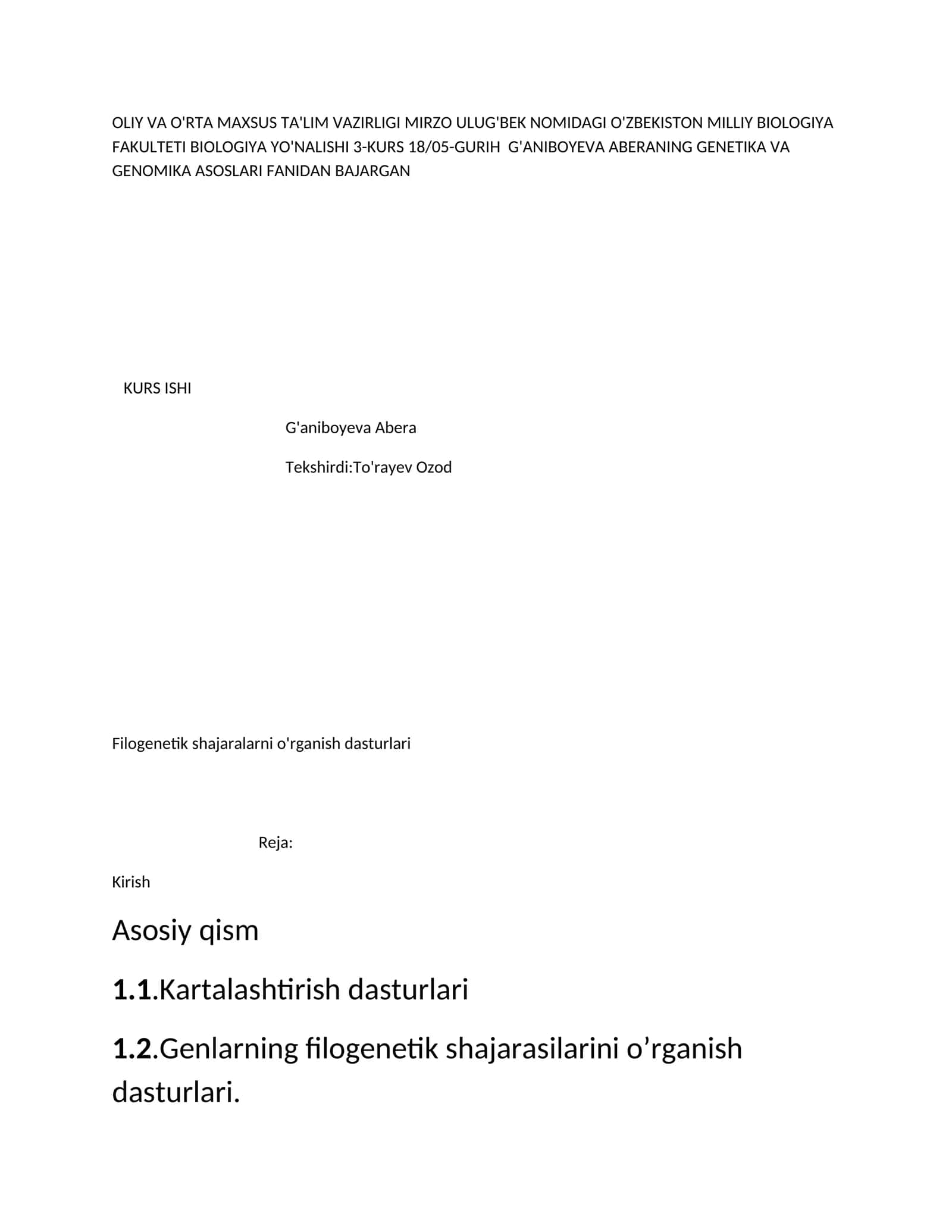 Filogenetik shajaralarni o'rganish dasturlari