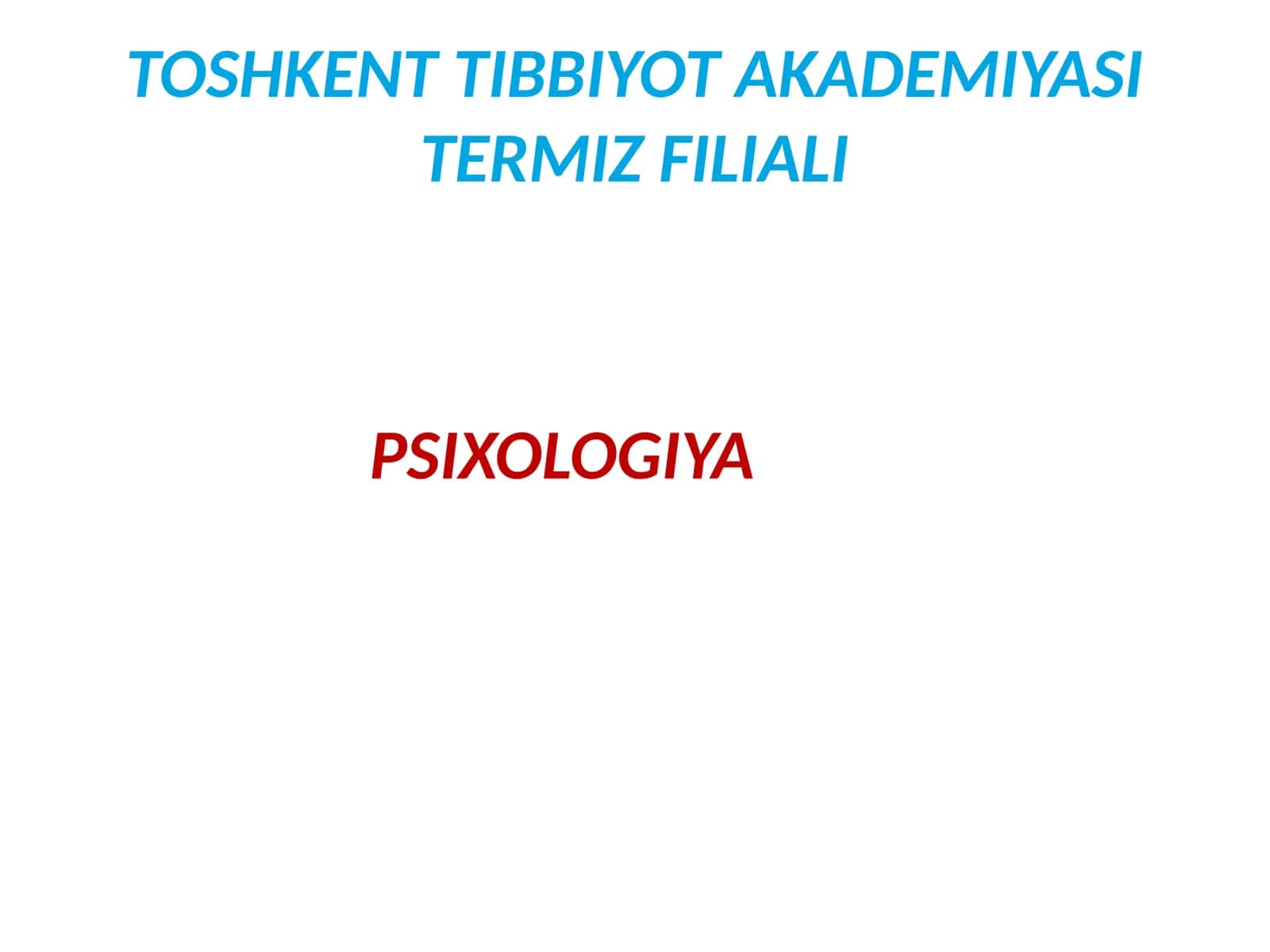 Bemorlardagi nevrotik holatlarning tahlili