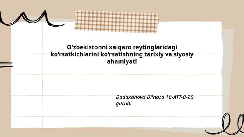 Xalqaro reytinglar va milliy suverenitet