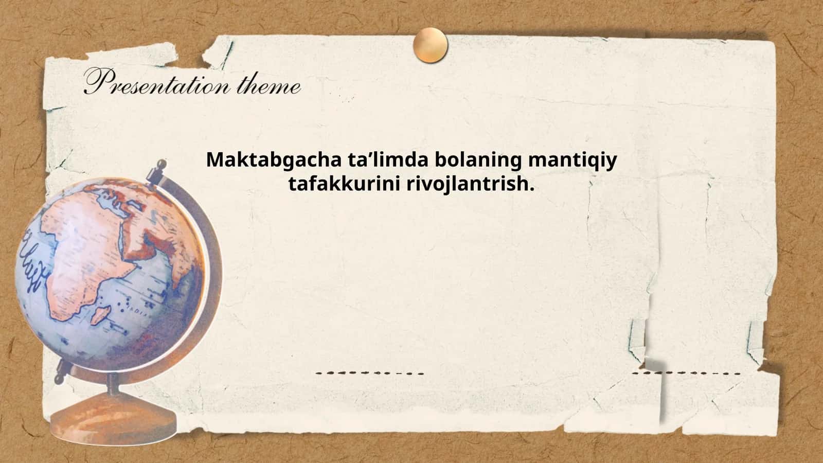 Maktabgacha taʼlimda bolaning mantiqiy tafakkurini rivojlantrish