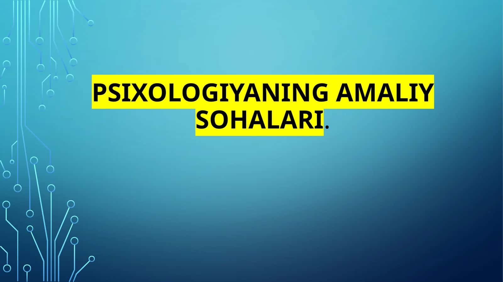 Psixologiyaningamaliysohalari