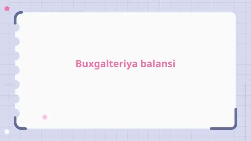 Buxgalteriya balansi