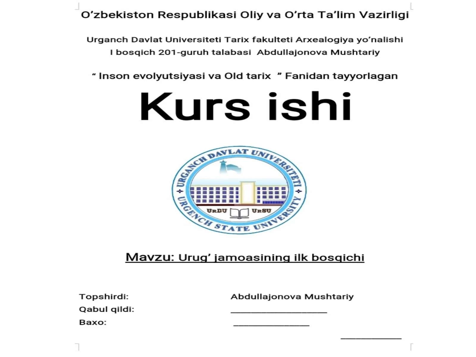 Urug’chilik va urug’chilikning asosiy bosqichi