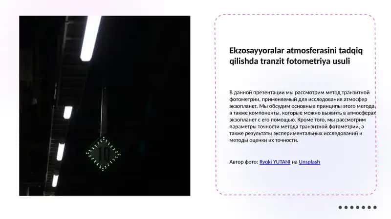 Tranzit fotometriya asoslari