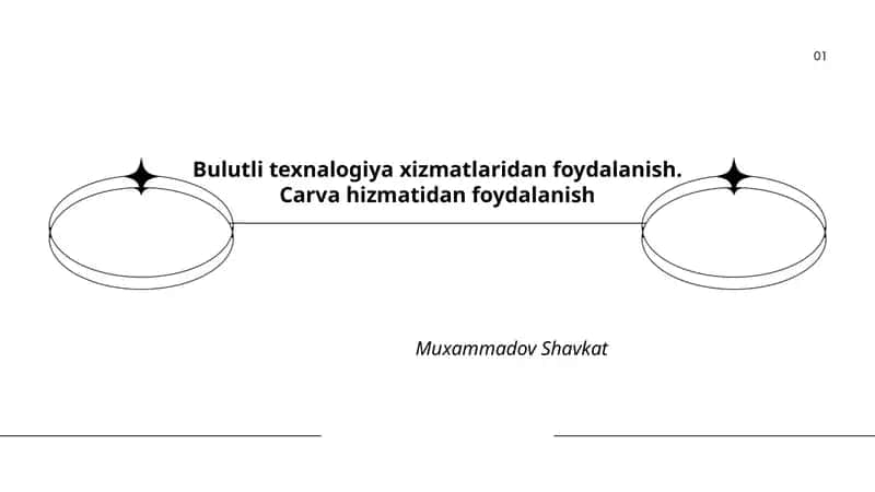 Bulutli texnalogiya va uning asosiy tushunchalari