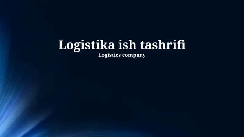 Logistika Biznes Safarining Hisobotlari