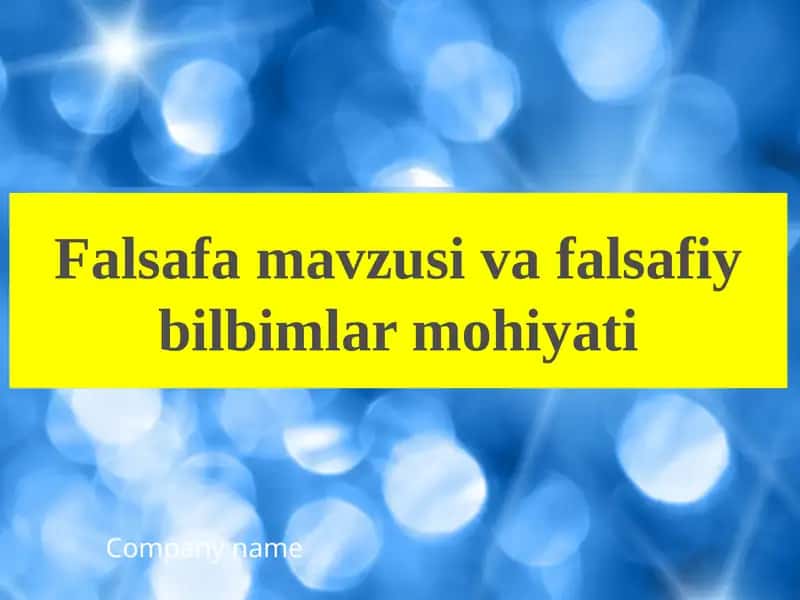 Falsafafanipredmeti