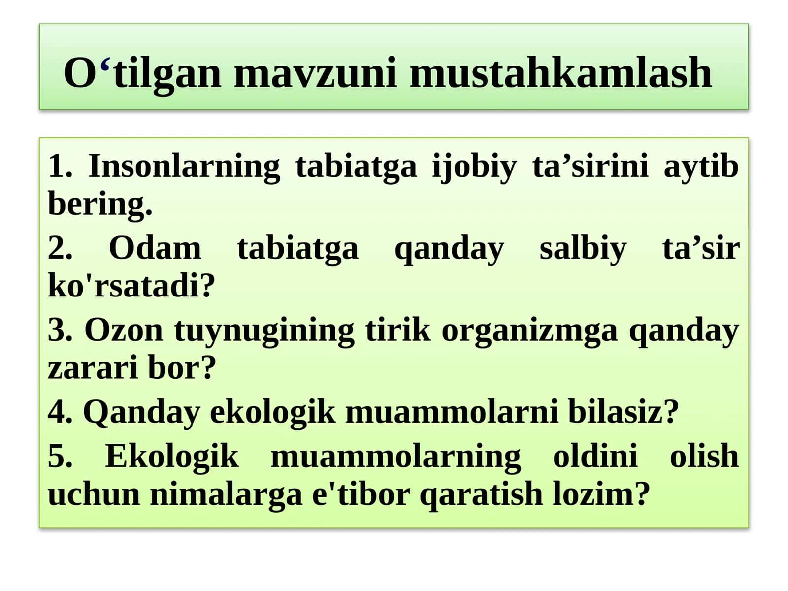 Mavzu rejasi