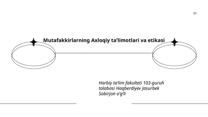 Mutafakkirlarning Axloqiy taʼlimotlari va etikasi