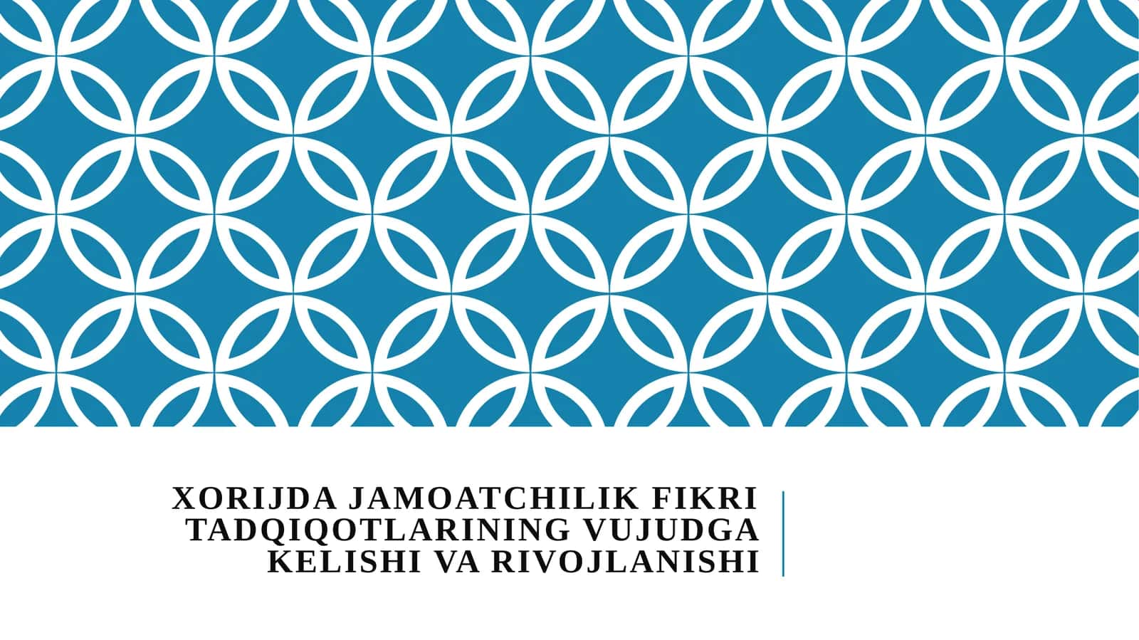 Xorijda jamoatchilik fikri tadqiqotlarining vujudga kelishi va rivojlanishi
