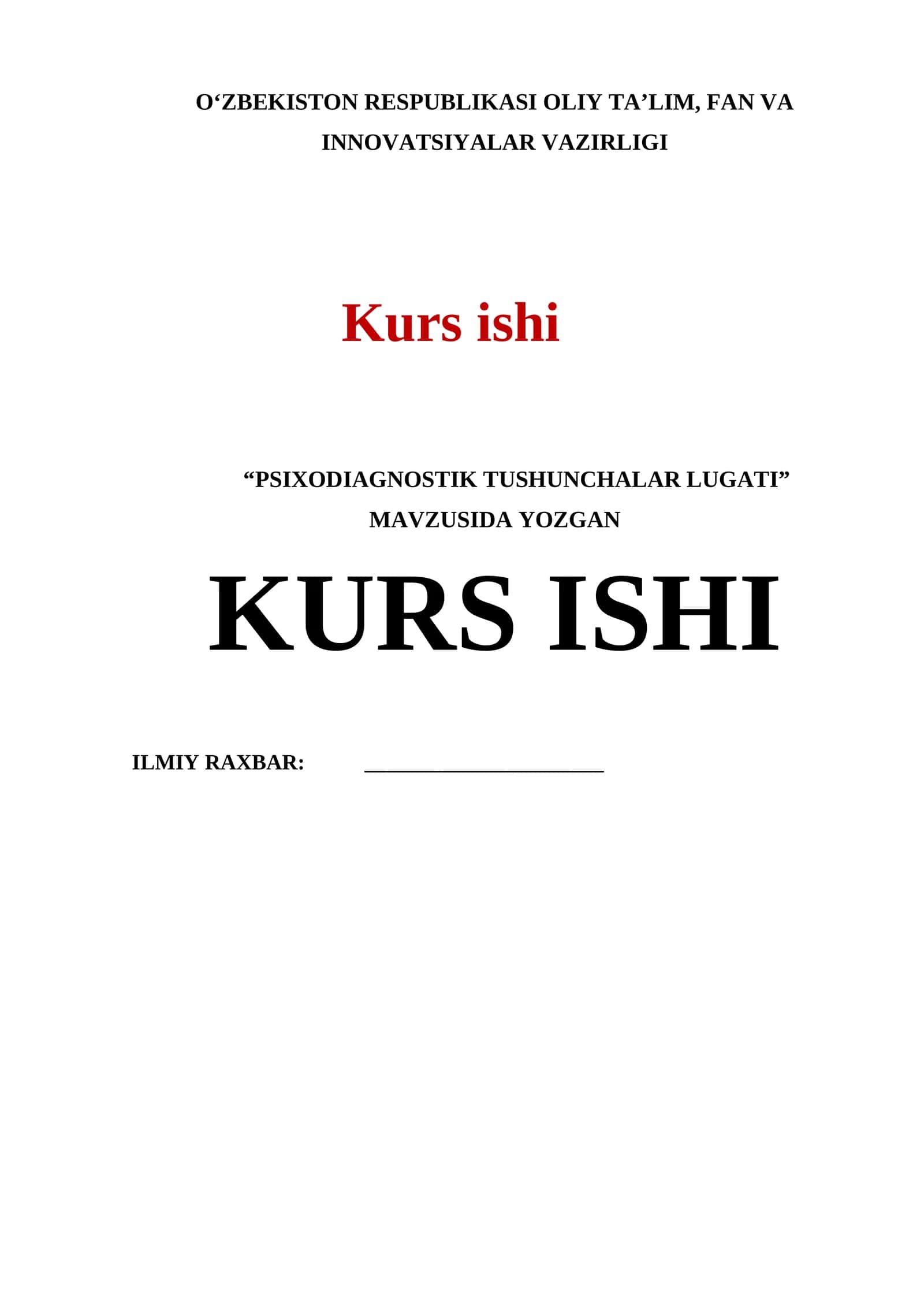 PSIXODIAGNOSTIK TUSHUNCHALAR LUGATI