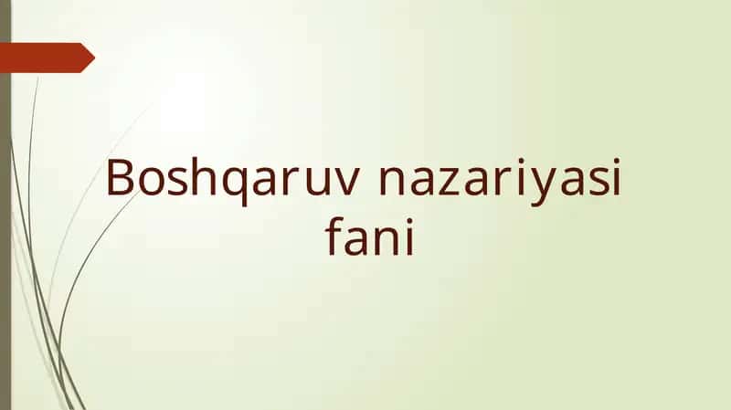АVTОMАTIK BОSHQАRISH TIZIMLАRININGMАTЕMАTIK IFОDАSI