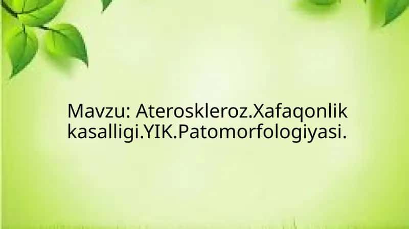 Ateroskleroz