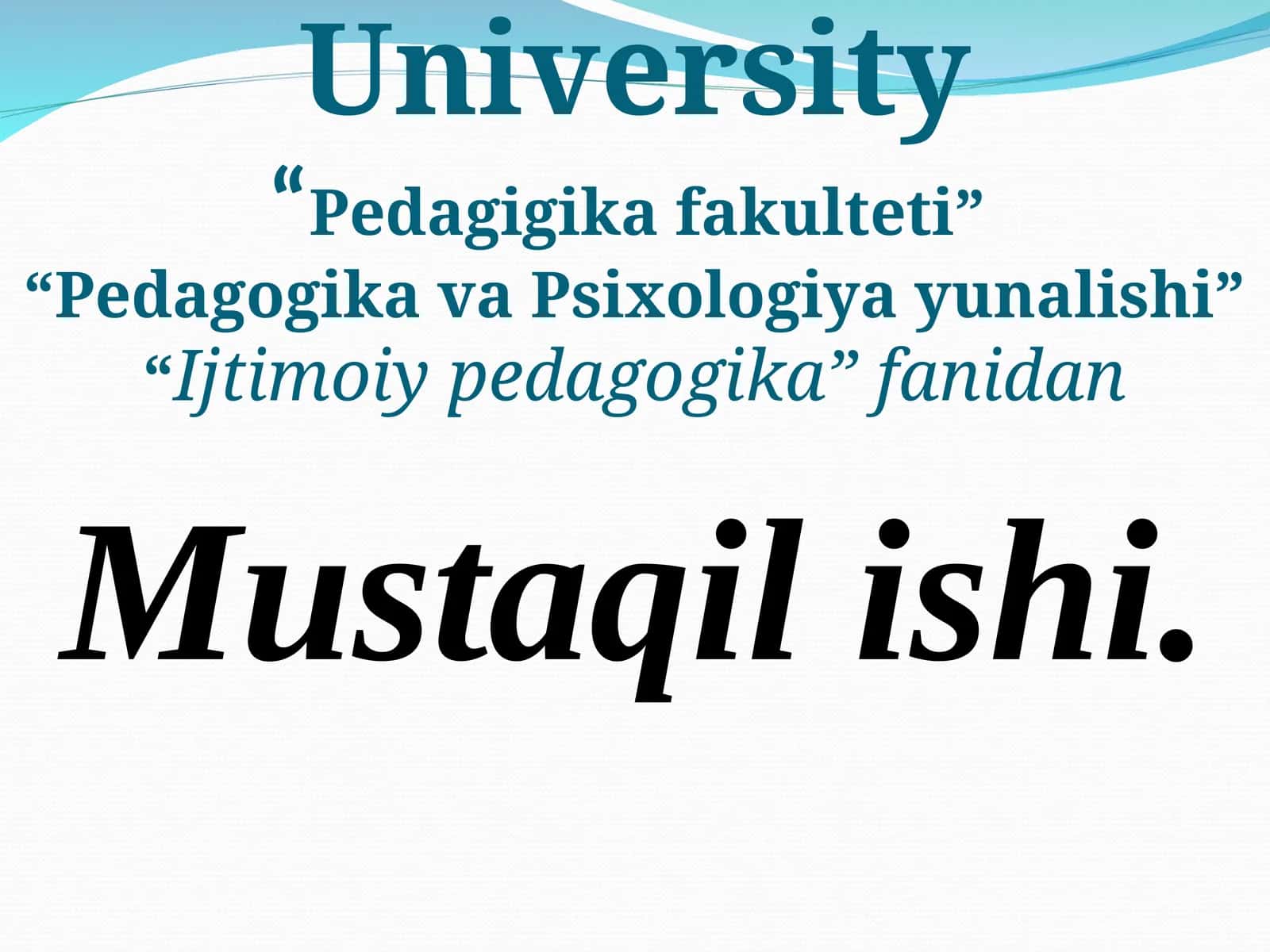 Ijtimoiy pedagogika