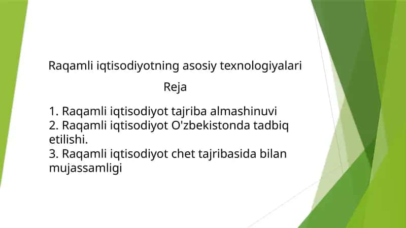 Raqamli iqtisodiyot