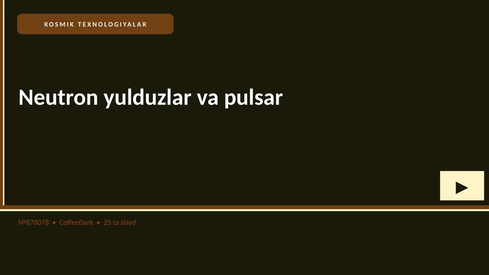 Neutron yulduzlar va pulsar