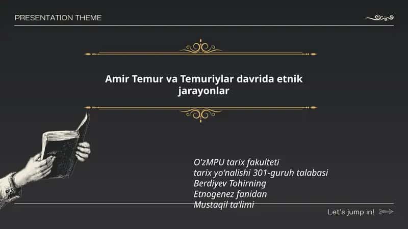 Amir Temur va Temuriylar davrida etnik jarayonlar