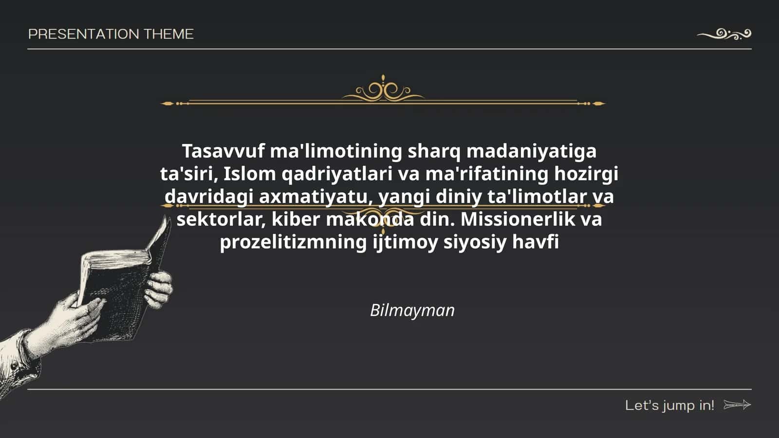 Tasavvuf ma'limoti sharq madaniyatiga ta'siri
