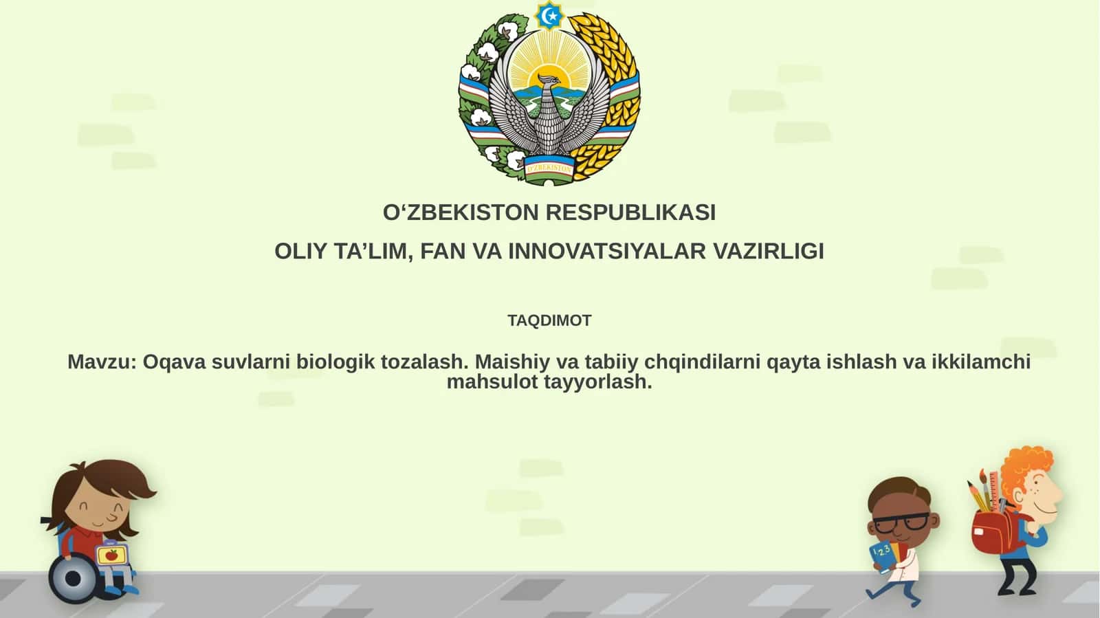 Oqavasuvlar va Biologik Tozalash