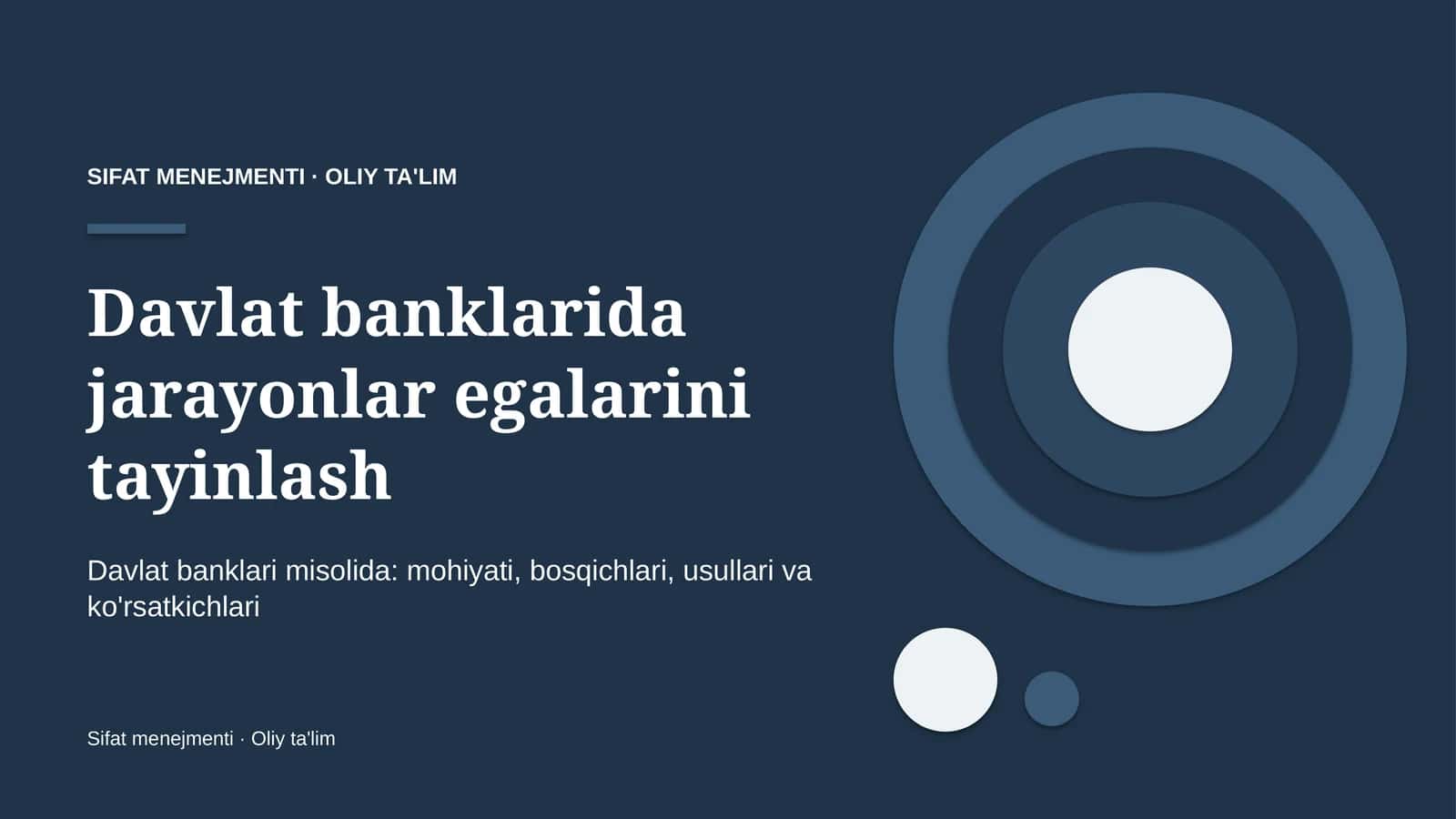 Sifat menejmenti · Oliy ta'lim