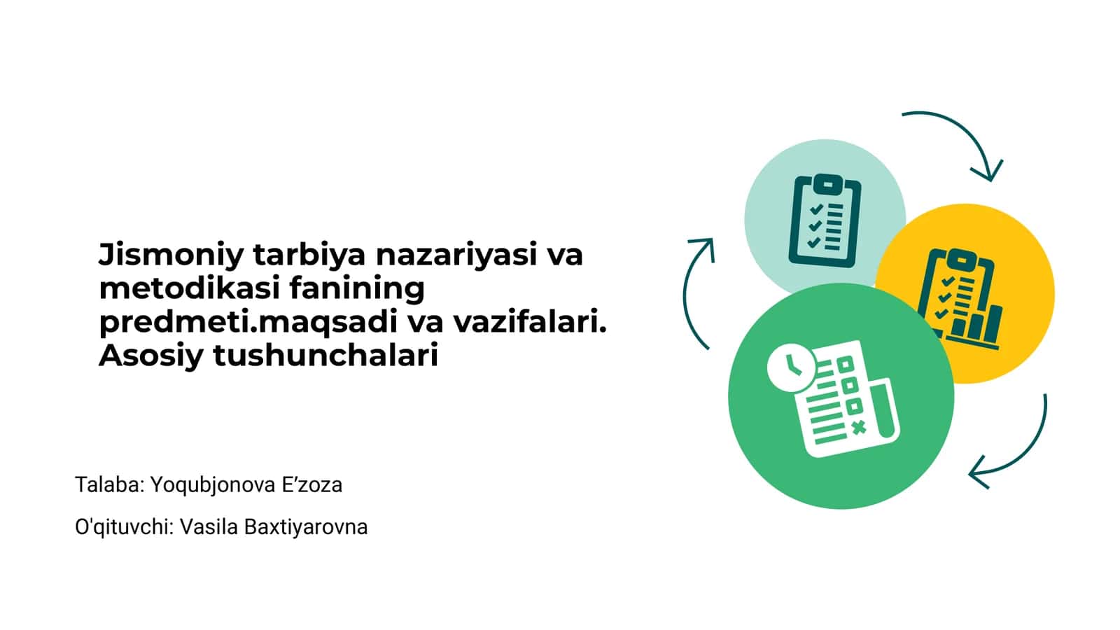 Jismoniy tarbiya nazariyasi va metodikasi