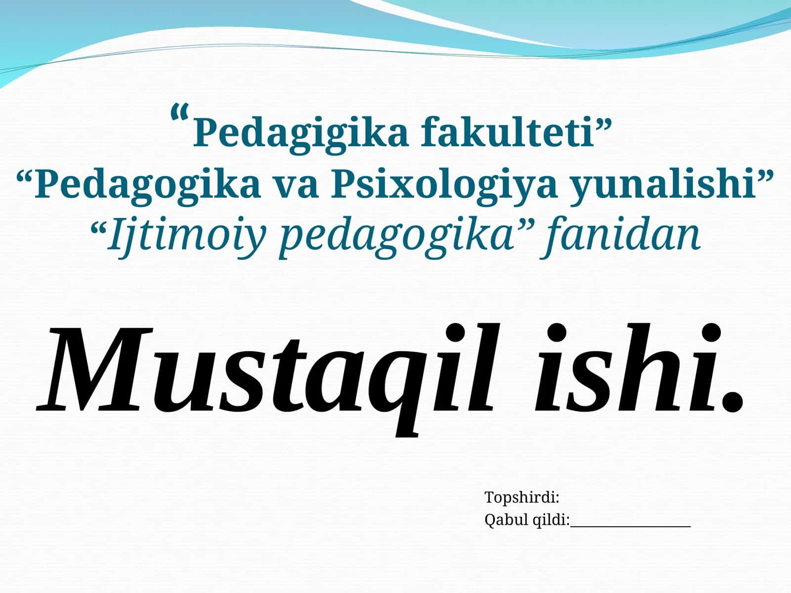 Ijtimoiy-pedagogik faoliyat metodlari mohiyati va mazmuni.
