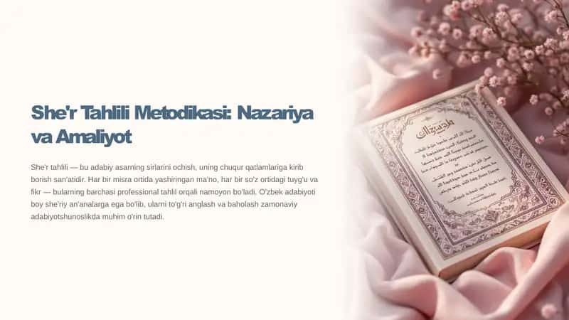 She'r Tahlili Metodikasi