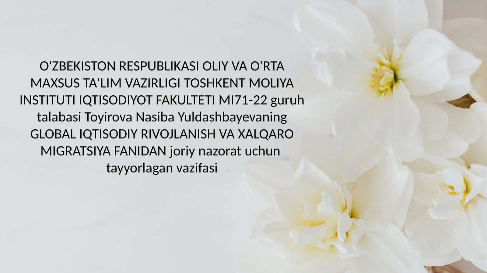 Iqtisodiy global muammolar