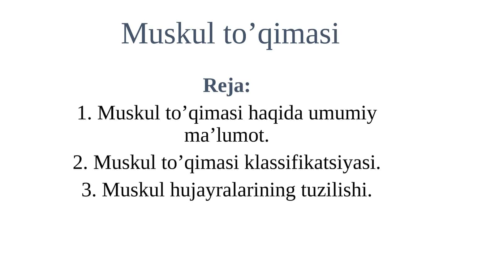 Muskulto’qimasi