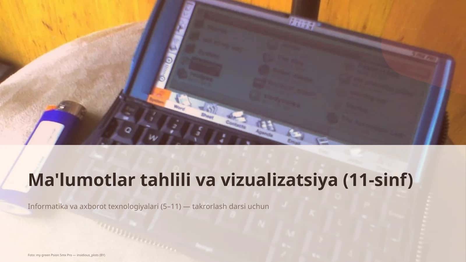 Ma'lumotlar tahlili va vizualizatsiya (11-sinf)