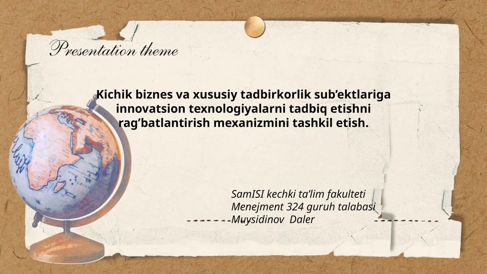 Innovatsion texnologiyalarni tadbiq etish