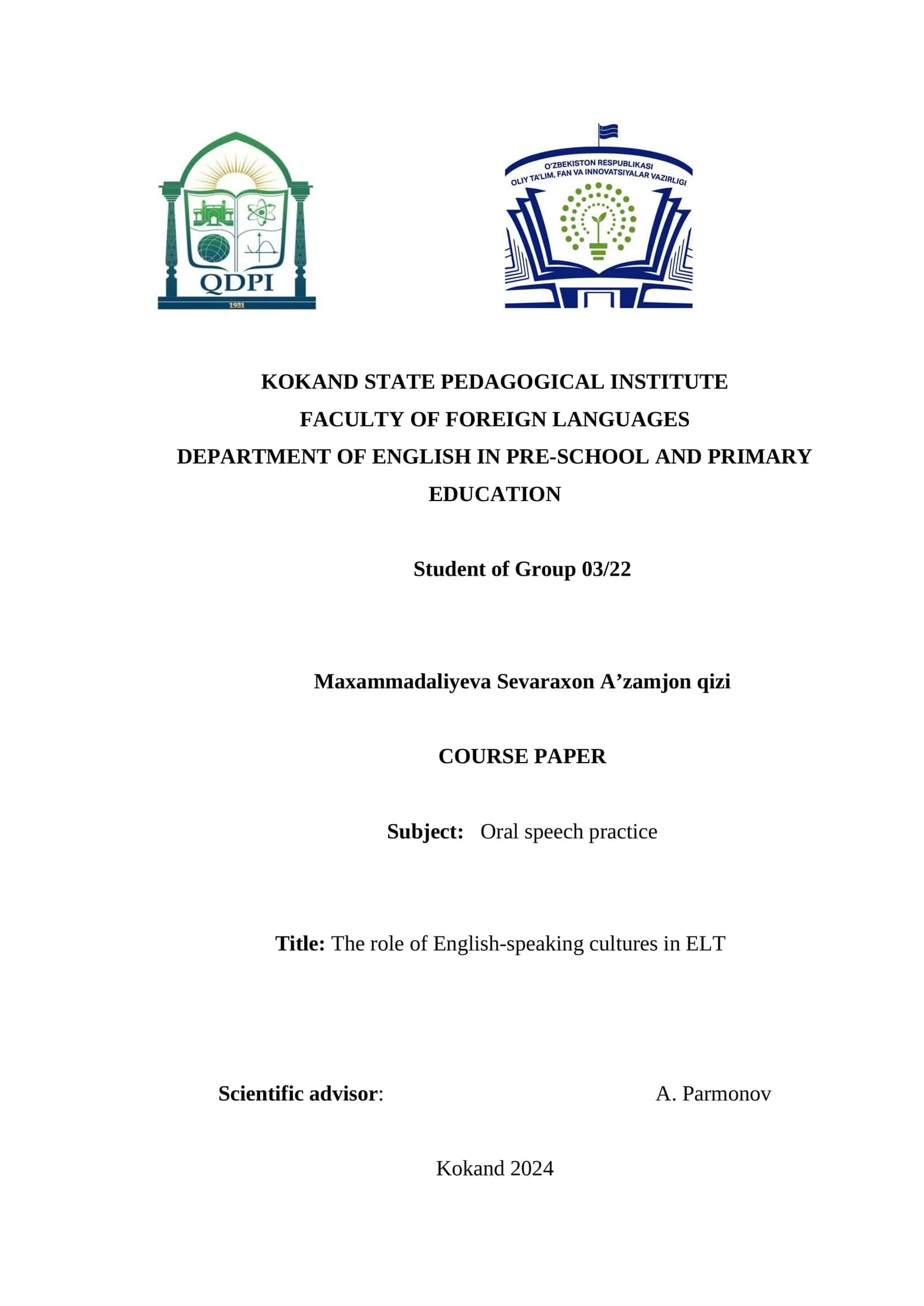 The role of English-speaking cultures in ELT