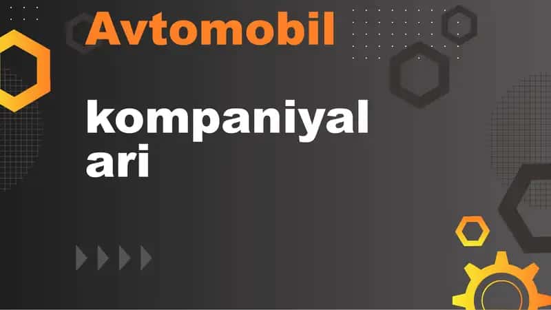 Avtomobil kompaniyalari