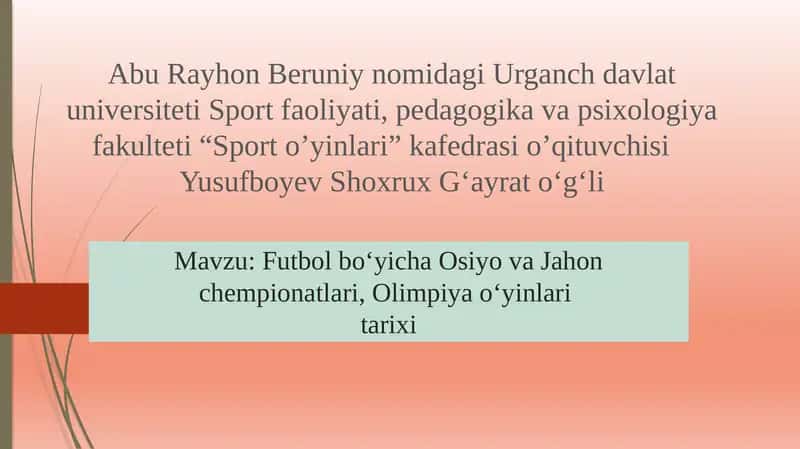 Futbolboʻyicha Osiyo va Jahon chempionatlari, Olimpiya oʻyinlari tarixi