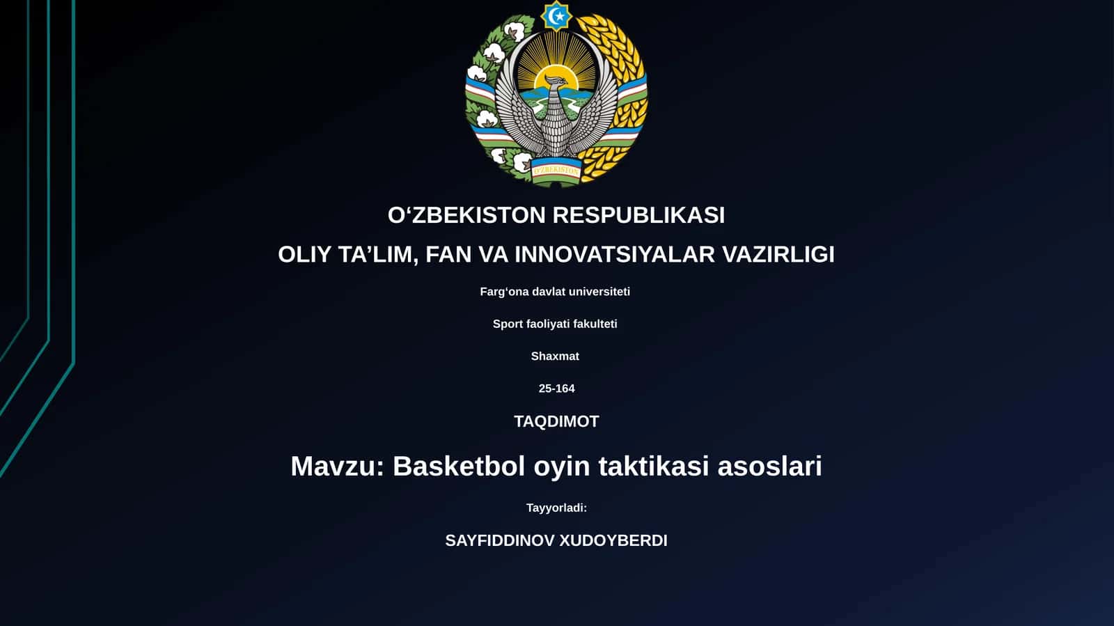 Basketbol oyin taktikasi asoslari