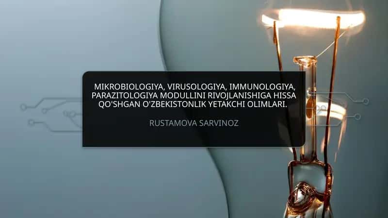 Mikrobiologiya, Virusologiya, Immunologiya, Parazitologiya Modullari